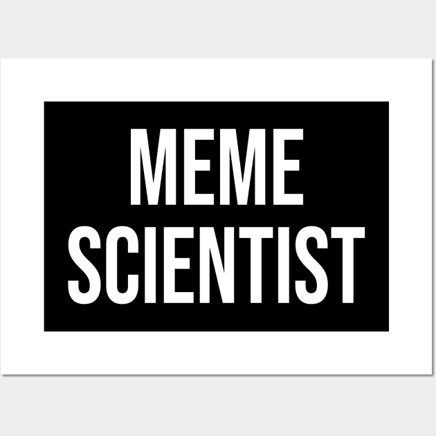 Meme Scientist Wall Art by StickSicky